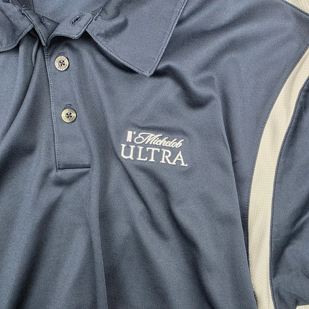 Adidas Michelob Ultra Golf Polo Shirt Mens‎ XL Navy Blue ClimaCool